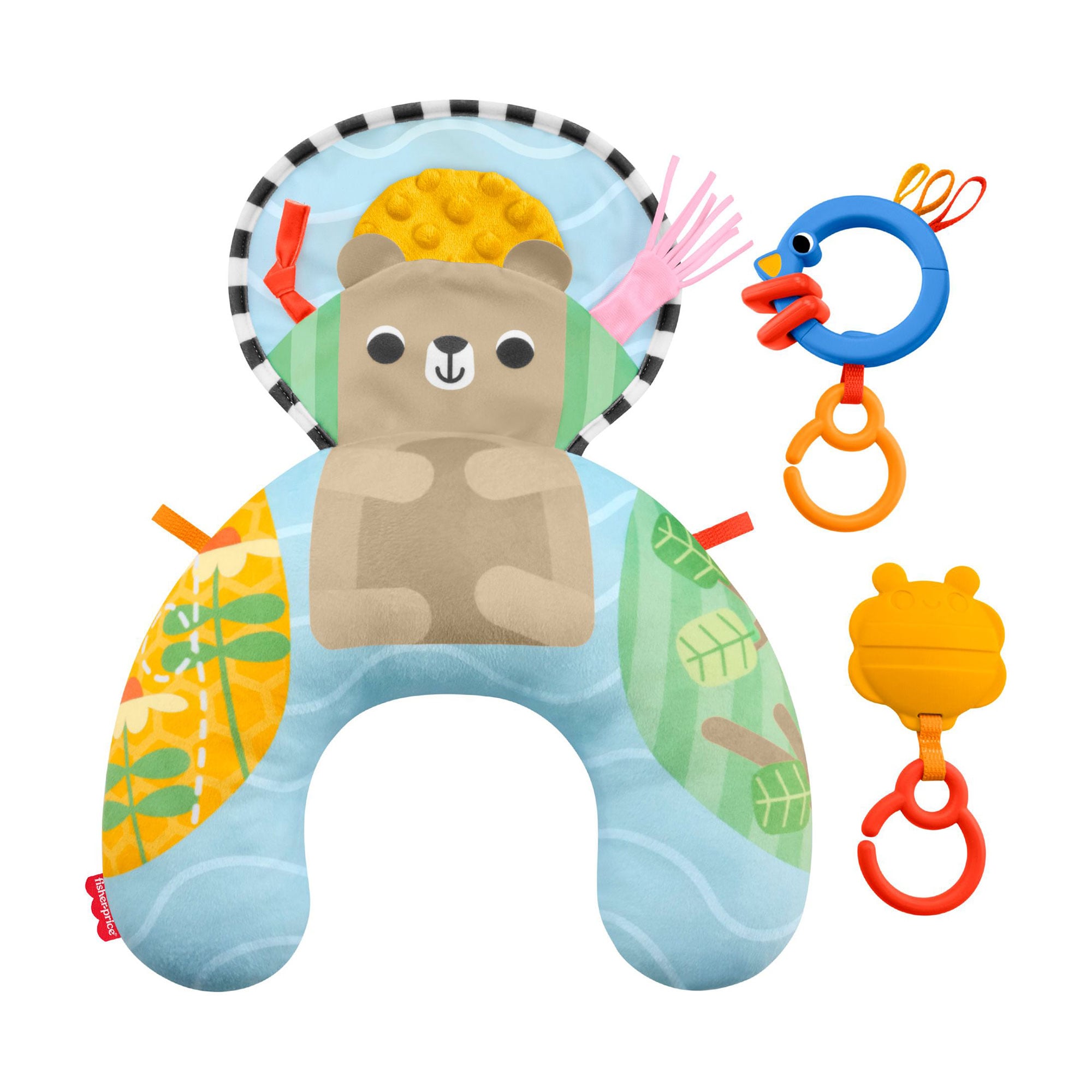 Подушка для гри на животику Fisher-Price Лагідний ведмедик, від народження (JHB44)